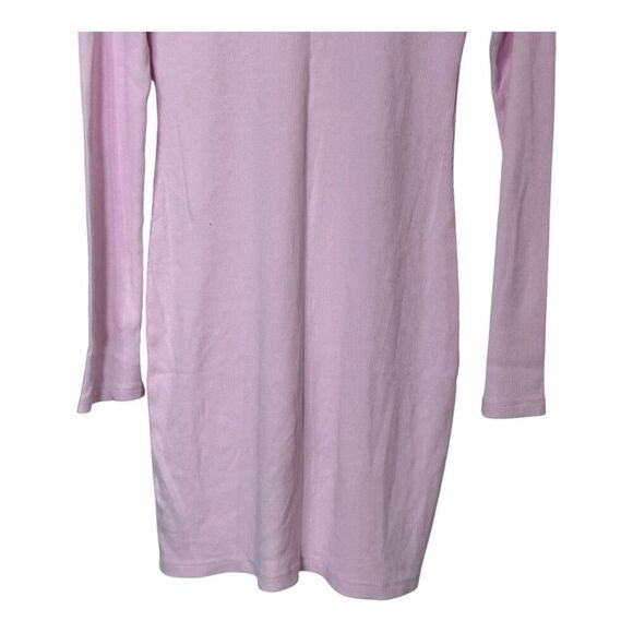 Universal Thread Women's Pink Long Sleeve Ribbed Bodycon Dress large - Picture 2 of 6